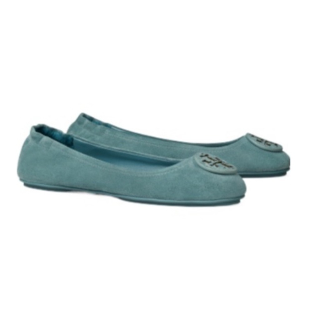 Tory Burch MINNIE TRAVELER Ballet flats steel blue suede. 10.5 - Picture 3 of 6